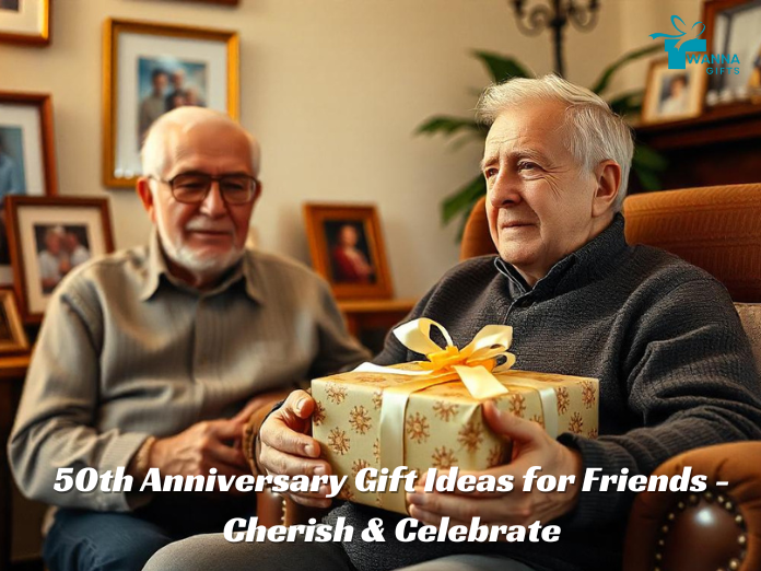 50th Anniversary Gift Ideas for Friends - Cherish & Celebrate-Wanna Gift